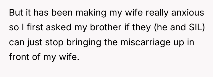 But it has been making my wife really anxious so...