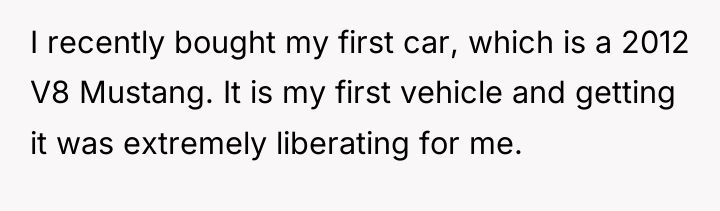 I recently bought my first car, which is a 2012...