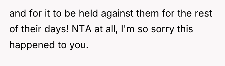 and for it to be held against them for the...