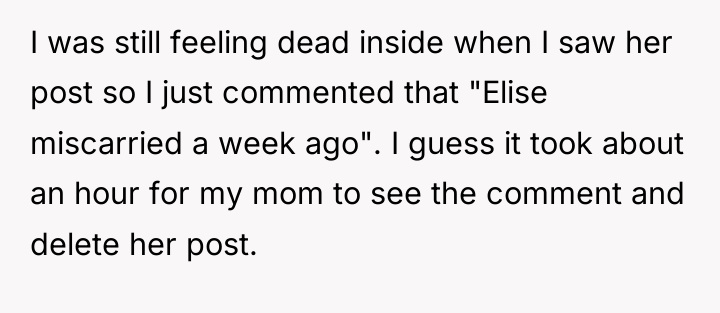 I was still feeling dead inside when I saw her...