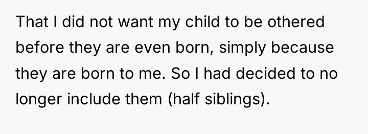 That I did not want my child to be othered...
