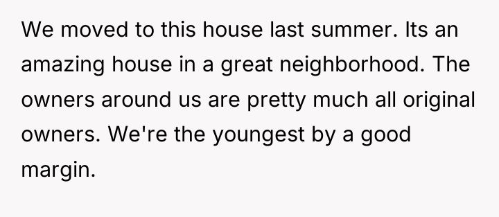 We moved to this house last summer. Its an amazing...