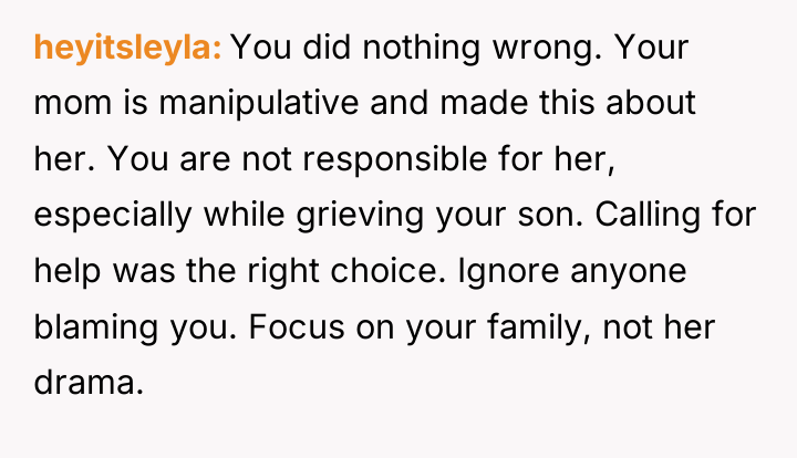 heyitsleyla You did nothing wrong. Your mom is manipulative and...