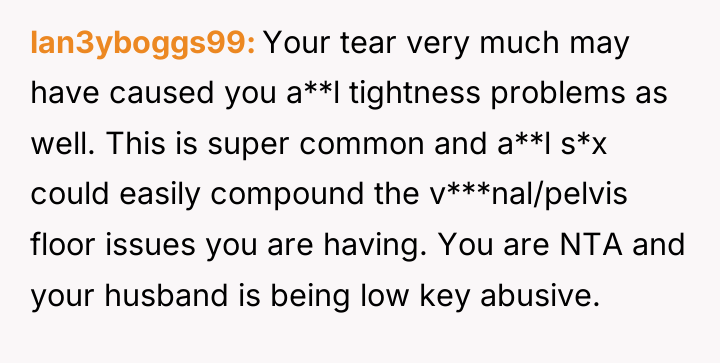 lan3yboggs99 Your tear very much may have caused you a**l...