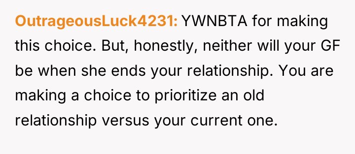 OutrageousLuck4231 YWNBTA for making this choice. But, honestly, neither will...