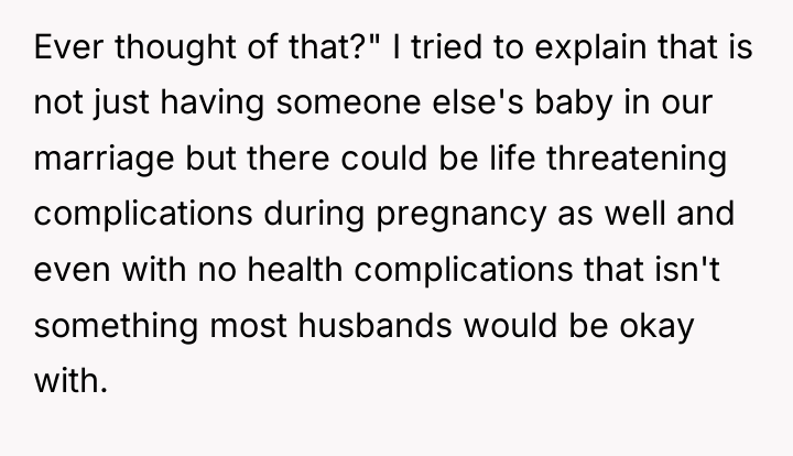 Ever thought of that?" I tried to explain that is...