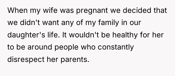 When my wife was pregnant we decided that we didn't...