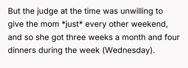 But the judge at the time was unwilling to give...