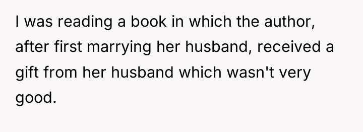 I was reading a book in which the author, after...