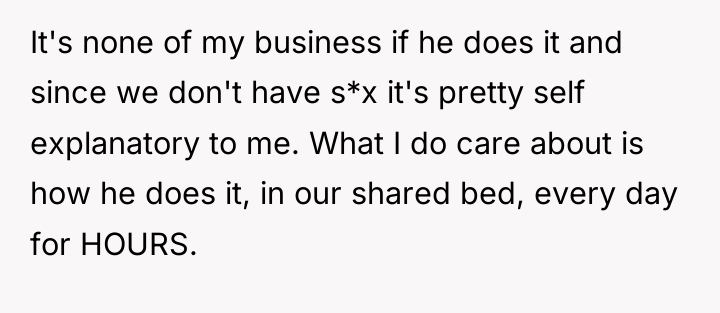 It's none of my business if he does it and...