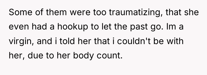 Some of them were too traumatizing, that she even had...