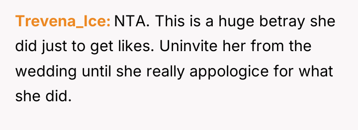 Trevena_Ice NTA. This is a huge betray she did just...