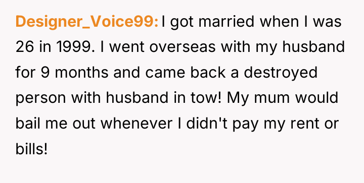 Designer_Voice99 I got married when I was 26 in 1999....