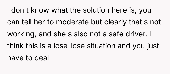 I don't know what the solution here is, you can...