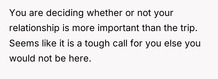 You are deciding whether or not your relationship is more...