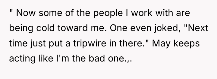 " Now some of the people I work with are...