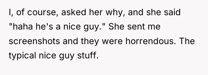 I, of course, asked her why, and she said "haha...