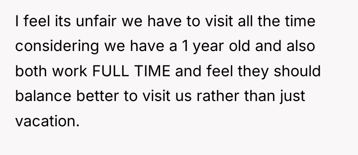 I feel its unfair we have to visit all the...