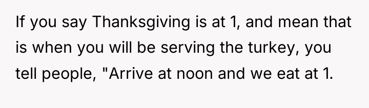 If you say Thanksgiving is at 1, and mean that...