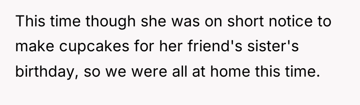 This time though she was on short notice to make...