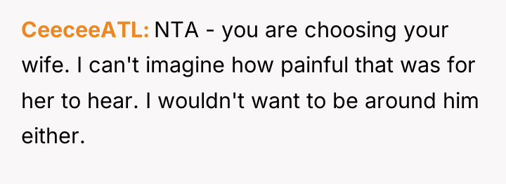 CeeceeATL NTA - you are choosing your wife. I can't...