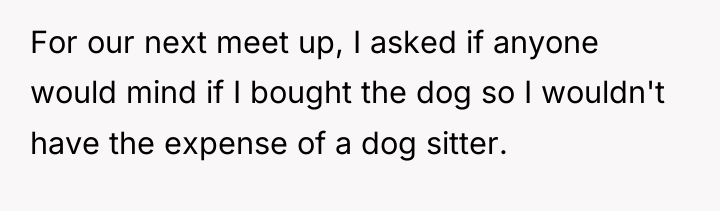 For our next meet up, I asked if anyone would...