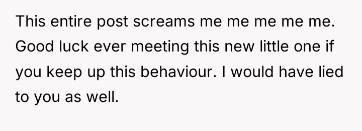 This entire post screams me me me me me. Good...