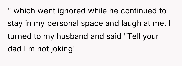 " which went ignored while he continued to stay in...