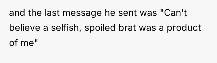 and the last message he sent was "Can't believe a...