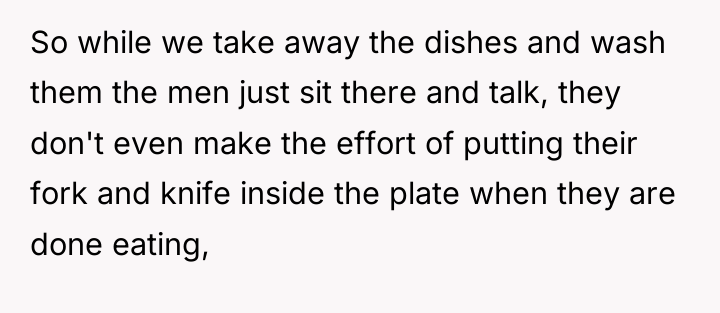 So while we take away the dishes and wash them...
