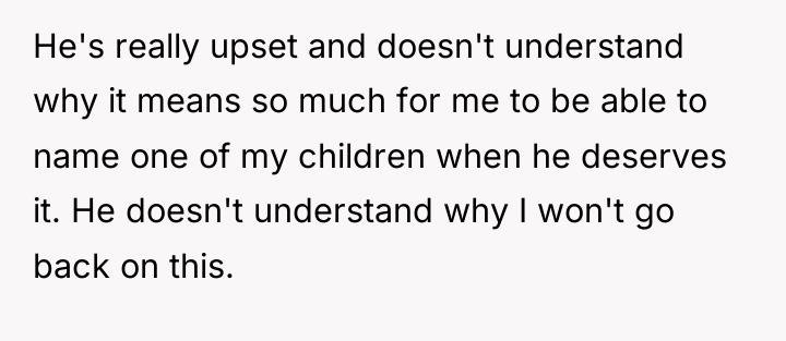 He's really upset and doesn't understand why it means so...