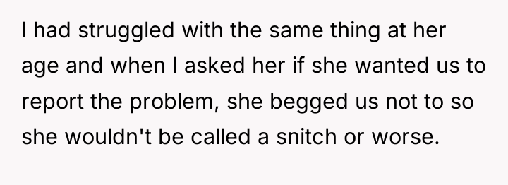 I had struggled with the same thing at her age...