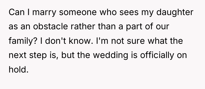 Can I marry someone who sees my daughter as an...