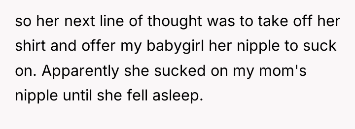 so her next line of thought was to take off...