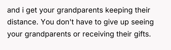 and i get your grandparents keeping their distance. You don't...