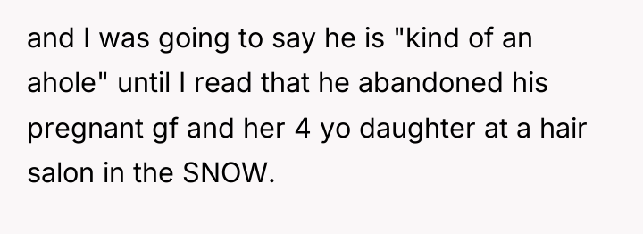 and I was going to say he is "kind of...