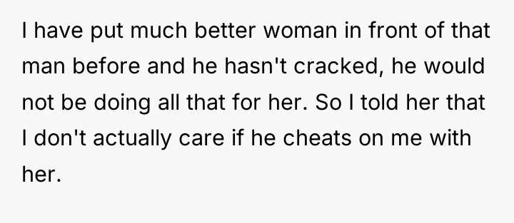 I have put much better woman in front of that...