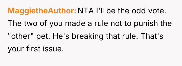 MaggietheAuthor NTA I'll be the odd vote. The two of...