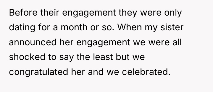 Before their engagement they were only dating for a month...