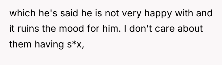 which he's said he is not very happy with and...