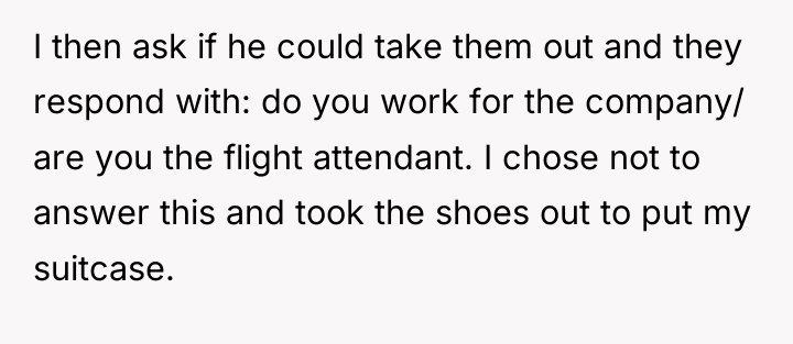 I then ask if he could take them out and...