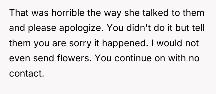 That was horrible the way she talked to them and...