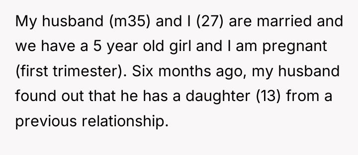 My husband (m35) and I (27) are married and we...