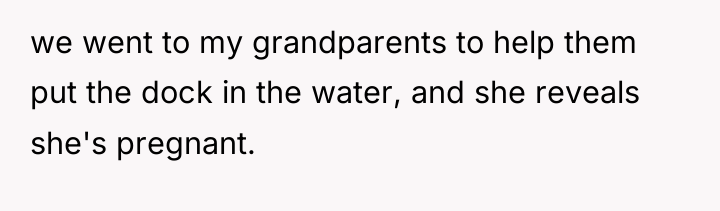 we went to my grandparents to help them put the...