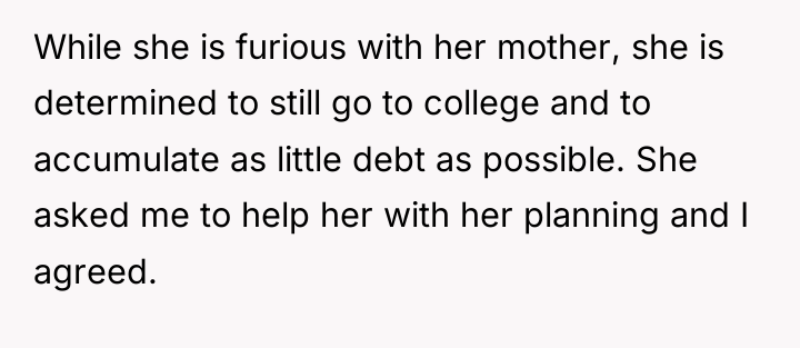 While she is furious with her mother, she is determined...
