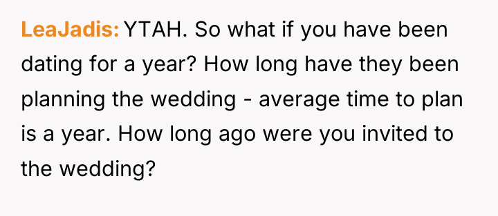 LeaJadis YTAH. So what if you have been dating for...