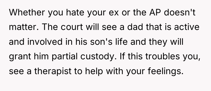 Whether you hate your ex or the AP doesn't matter....