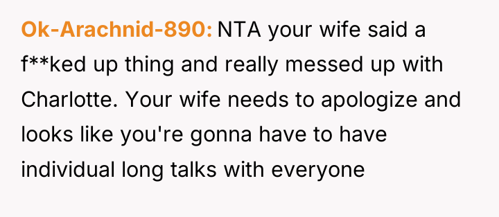 Ok-Arachnid-890 NTA your wife said a f**ked up thing and...