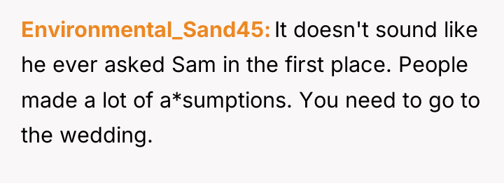 Environmental_Sand45 It doesn't sound like he ever asked Sam in...