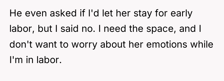 He even asked if I'd let her stay for early...